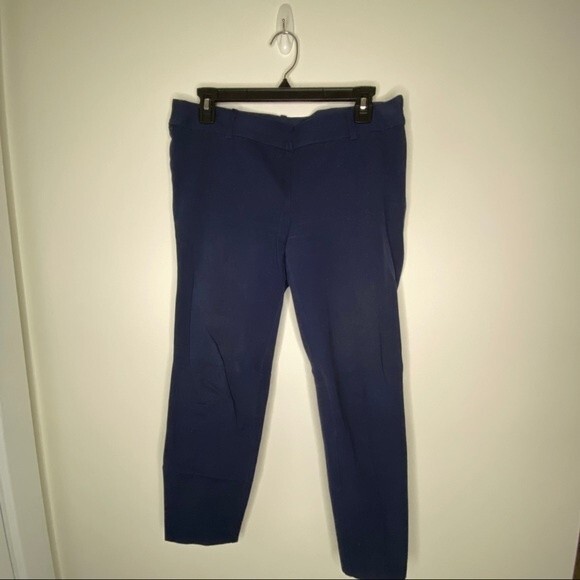 J. Crew Winnie Pants Navy Blue Stretch Cotton Trousers Office Work Women's 8 - Picture 4 of 10